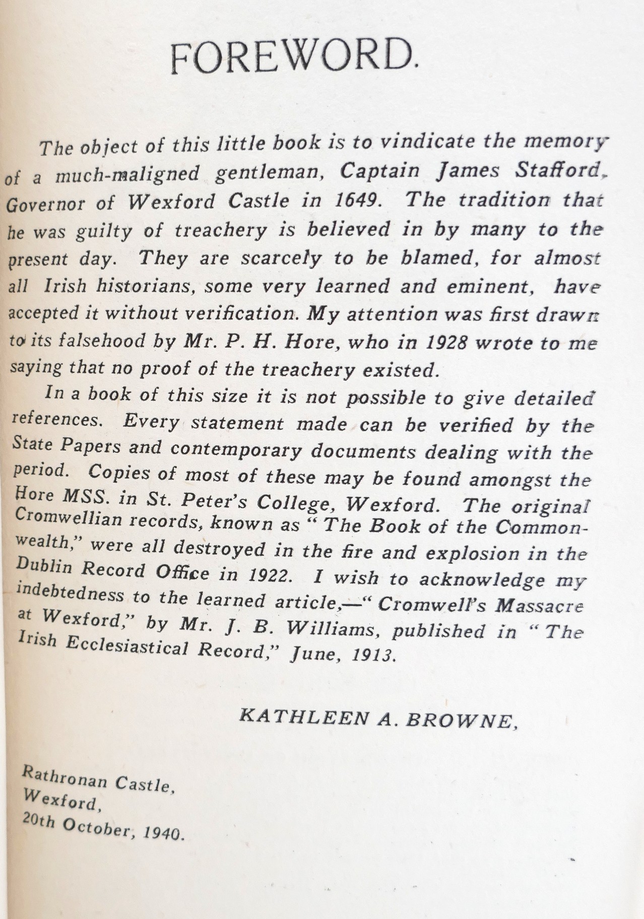 Was Wexford Betrayed to Cromwell? The Truth (1940) - Image 2
