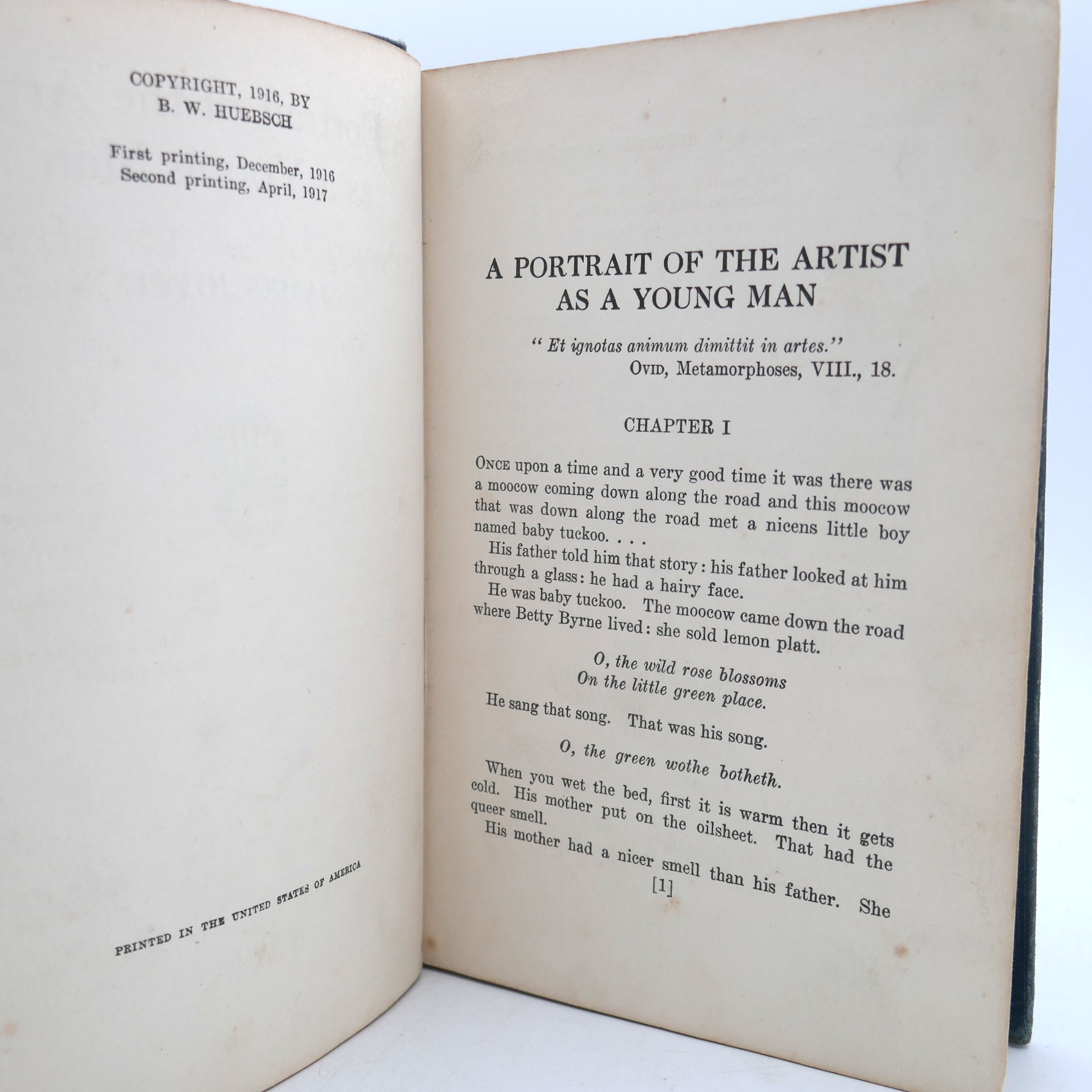 A Portrait of the Artist as a Young Man. Second Printing (1917) - Image 3