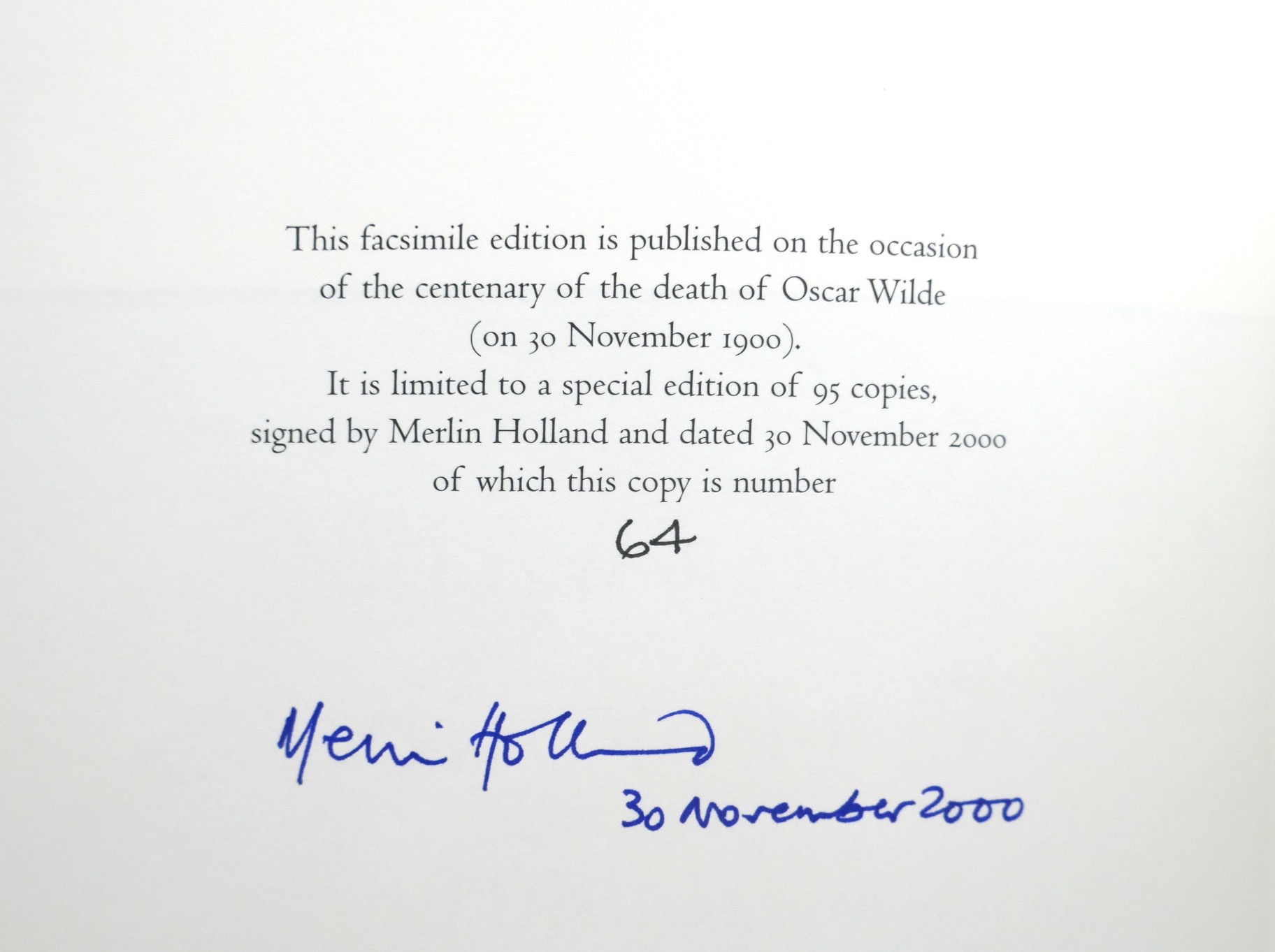 De Profundis. A Facsimile of the Manuscript (2000) - Image 5