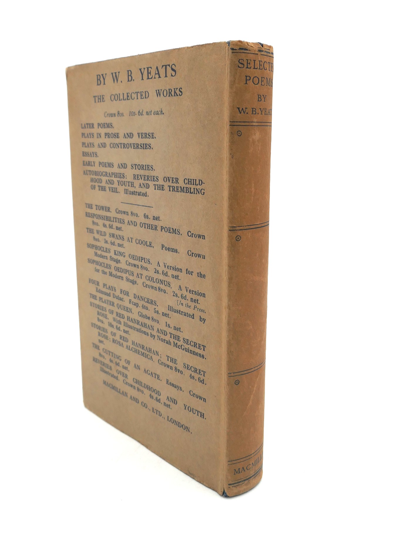 Selected Poems. Lyrical and Narrative. First Edition (1929) - Image 2