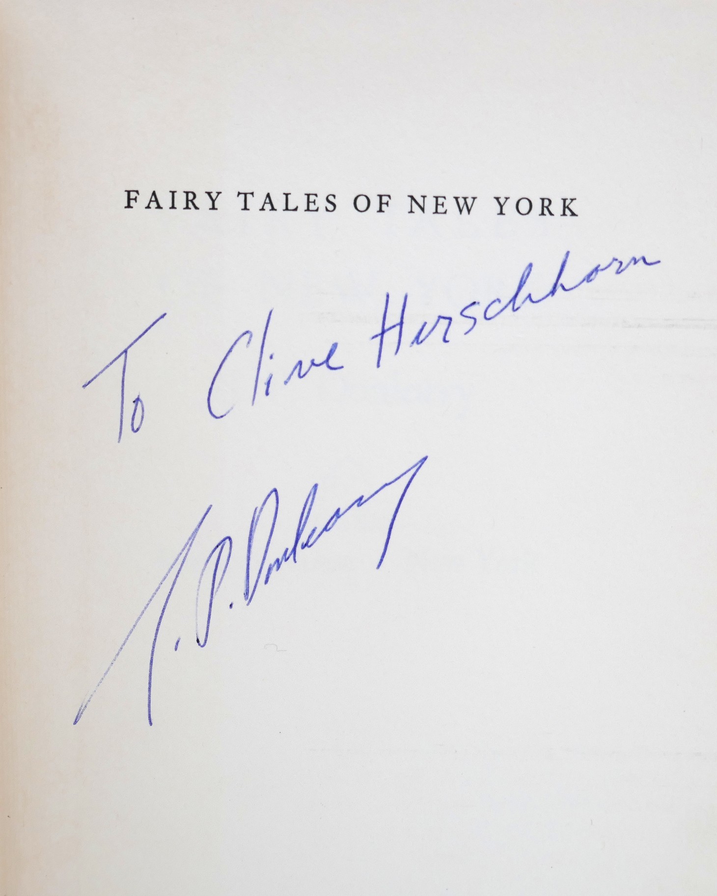 Fairy Tales of New York. Signed byu the Author (1961) - Image 3