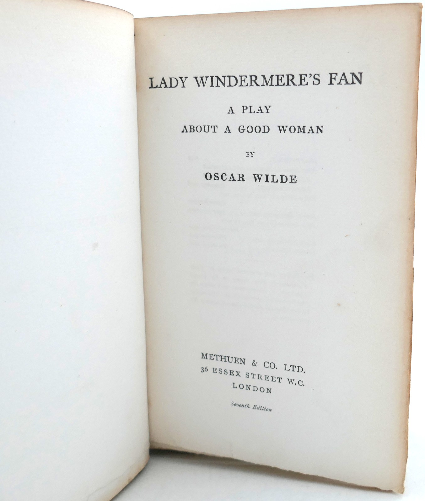 Lady Windermere's Fan. Association Copy (1911) - Image 3
