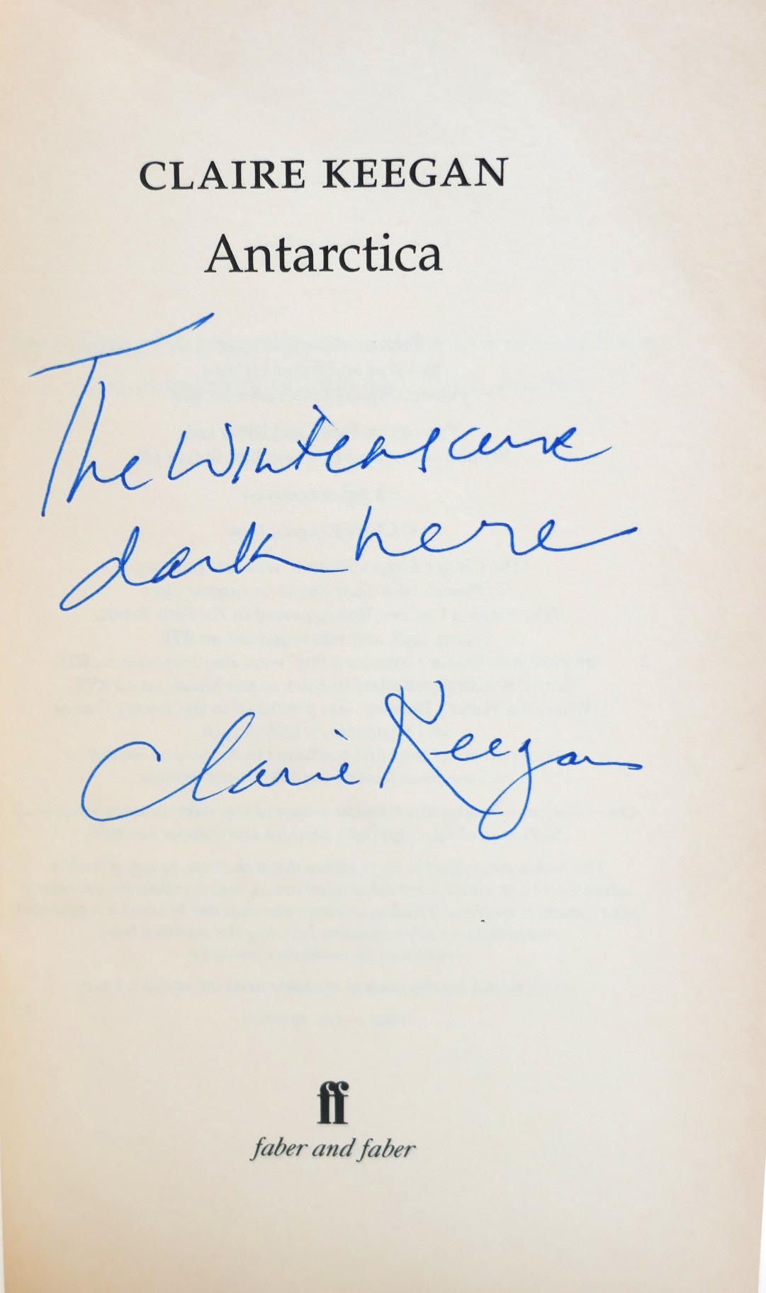 Antarctica. First Edition. Inscribed Copy (1999) - Image 2