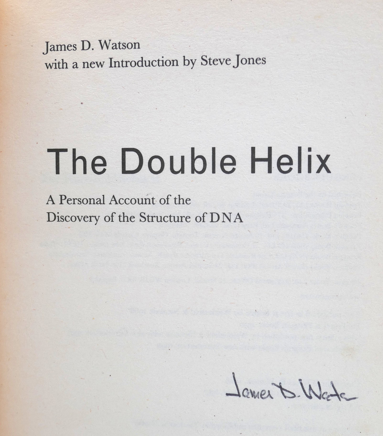 The Double Helix. Signed Copy (1999) - Image 2