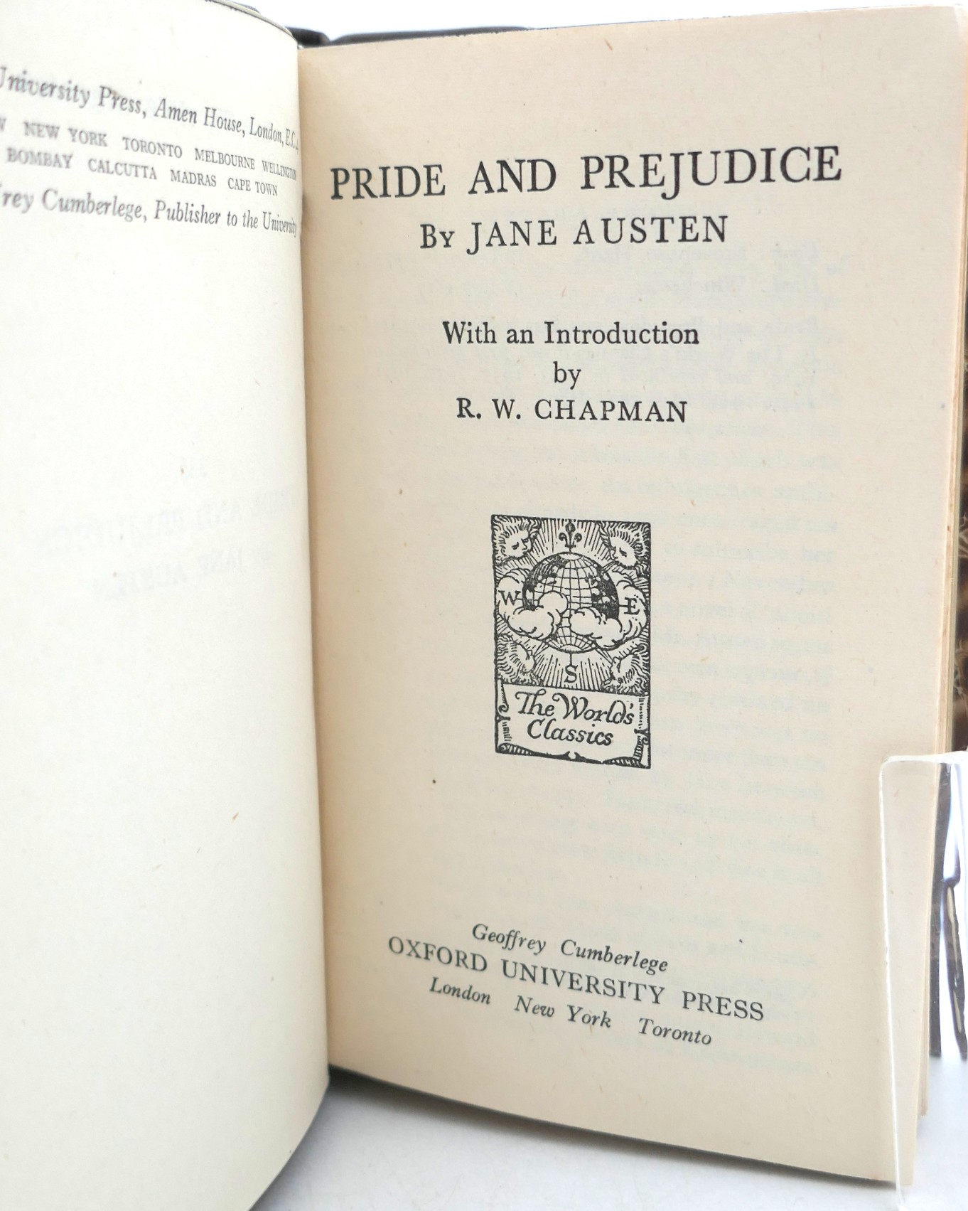 Pride and Prejudice. Introduction by R.W. Chapman (1948) - Image 2