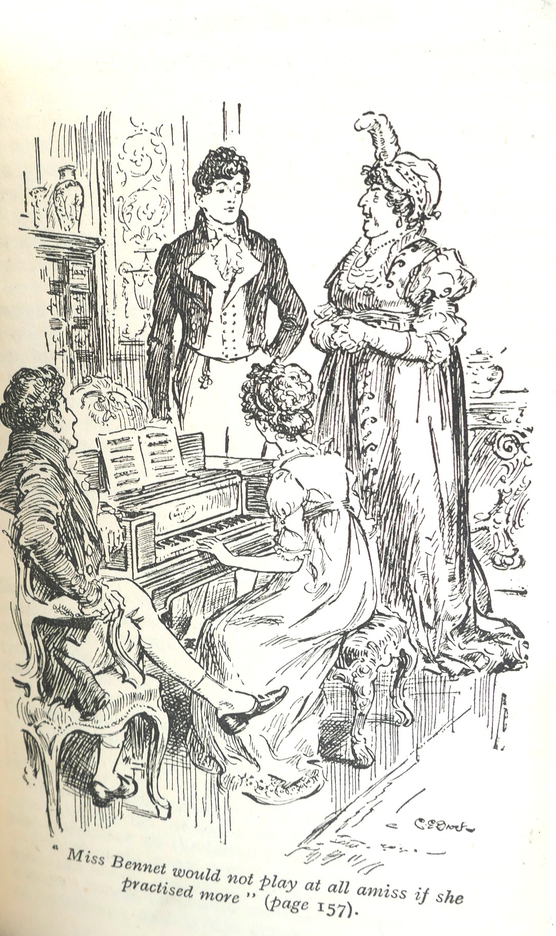 Pride and Prejudice. Illustrated by Charles E. Brock. - Image 4
