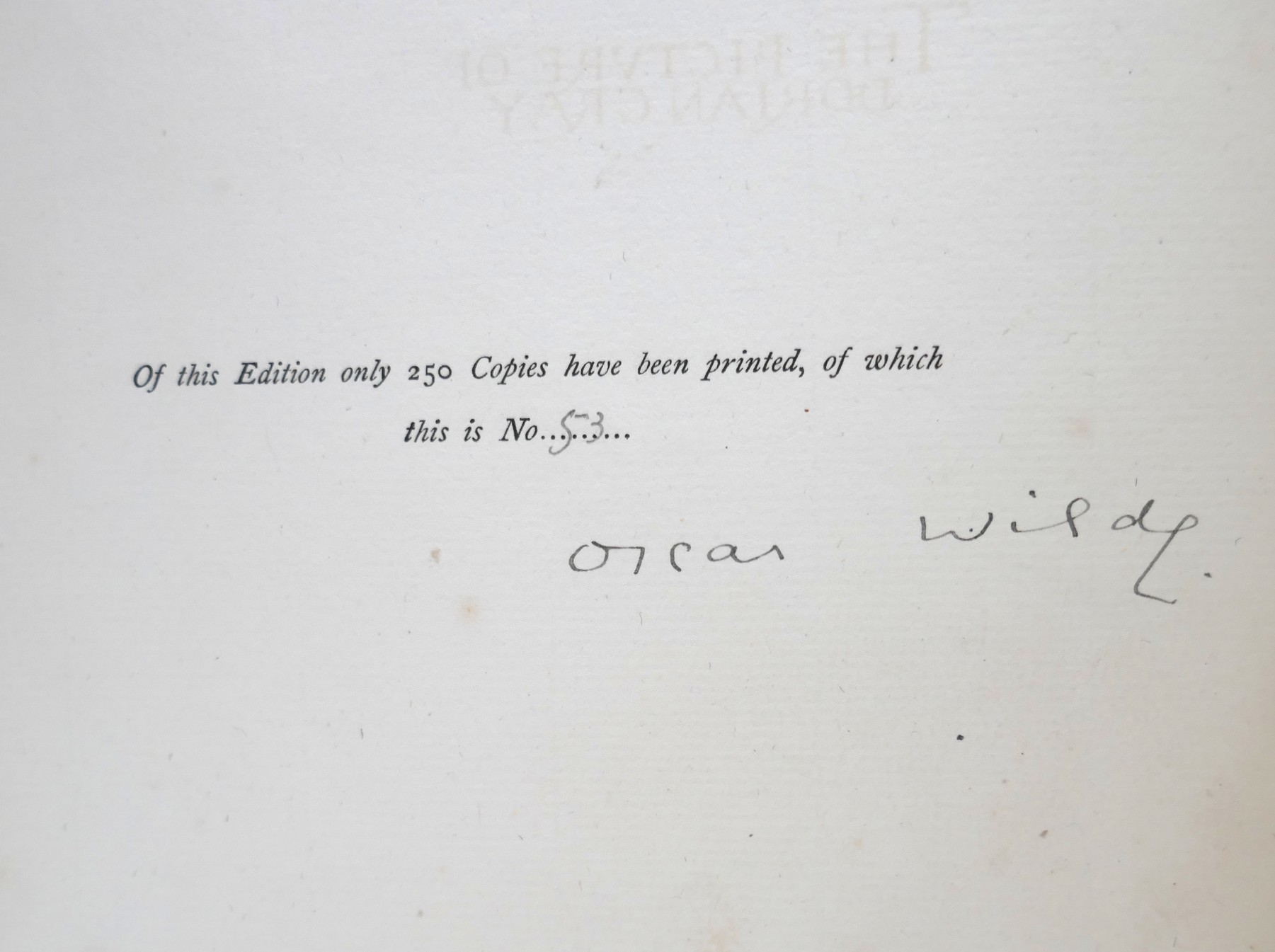 The Picture of Dorian Gray. Limited Signed Edition (1891) - Image 5